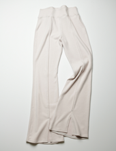 Load image into Gallery viewer, SELF LOVE slit pants- beige