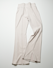 Load image into Gallery viewer, SELF LOVE slit pants- beige
